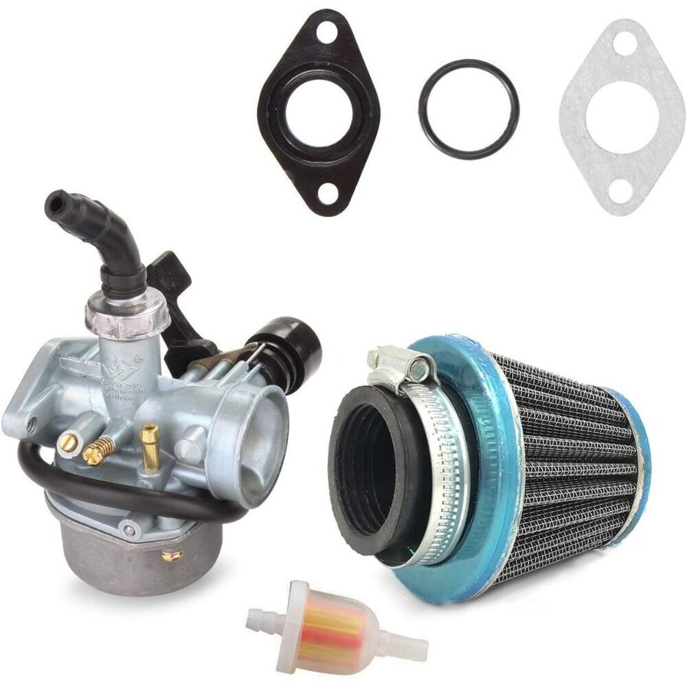 ATV Carburetor PZ19 with Fuel Filter and 35mm Air Filter for 50cc 70cc 80cc 90cc